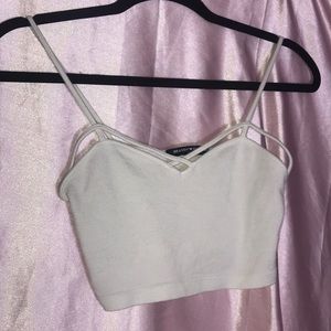 Brand Melville White Lace Crop Top